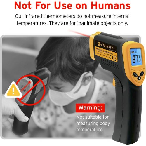  [아마존베스트]Etekcity Lasergrip 774 Non-contact Digital Laser Infrared Thermometer, Yellow and Black