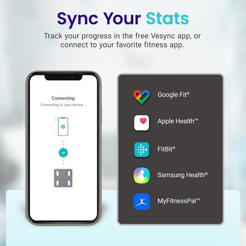  [무료배송]Etekcity Scales for Body Weight Bathroom Digital Weight Scale for Body Fat, Smart Bluetooth Scale for BMI, and Weight Loss, Sync 13 Data with Other Fitness Apps