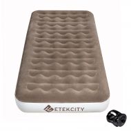 Etekcity Twin Queen Size Camping Air Mattress Blow Up Bed Inflatable Mattress Raised Airbed with Rechargeable Pump for Guest, Camping, Height 9, 2-Year Warranty, Storage Bag