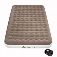 Etekcity Twin Queen Size Camping Air Mattress Blow Up Bed Inflatable Mattress Raised Airbed with Rechargeable Pump for Guest, Camping, Height 9, 1-Year Warranty, Storage Bag
