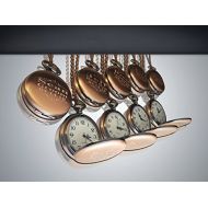 Eternity Engraving 9 Groomsmen Rose Gold pocket watches set of 9, Gift boxes included, engraving included, Chains included.
