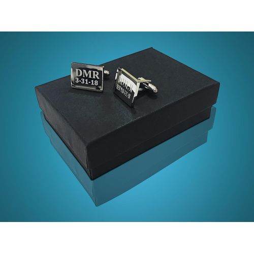  Eternity Engraving 7 Cuff link sets groomsmen gift sets - Best Man - Usher - Officiant wedding gift - Engraving included boxes included