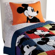 Ethan Allen | Disney Color Block Mickey Mouse Sham, Standard, Carrot