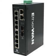 EtherWAN EX46910 Hardened Unmanaged 8-Port Gigabit PoE & 2-Port Gigabit RJ45/SFP Combo Ethernet Switch