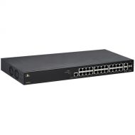 EtherWAN EX26262F Managed 24-Port Gigabit PoE and 2-Port 100/1000 SFP Combo Ethernet Switch