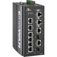 EtherWAN Hardened Managed 6-Port 10/100BASE-TX + 2-Port Gigabit Combo SFP Switch with 2-Port Copper Pair Extender