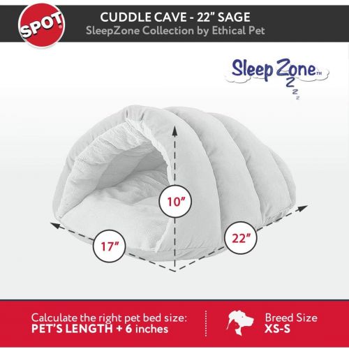  Ethical Pets Sleep Zone Cuddle Cave -Pet Bed for Cats and Small Dogs - Attractive, Durable, Comfortable, Washable by SPOT