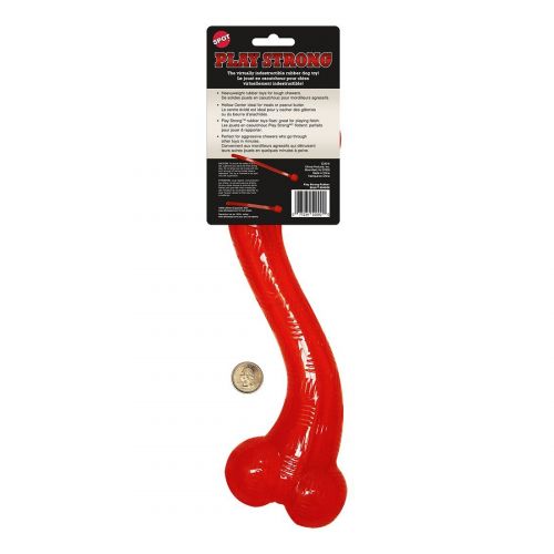  Ethical Pets Play Strong Virtually Indestructible Rubber S Dog Bone Toy, 12-Inch Dog chew Toy.