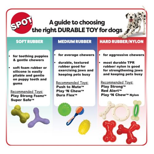  Ethical Pets Play Strong Virtually Indestructible Rubber S Dog Bone Toy, 12-Inch Dog chew Toy.