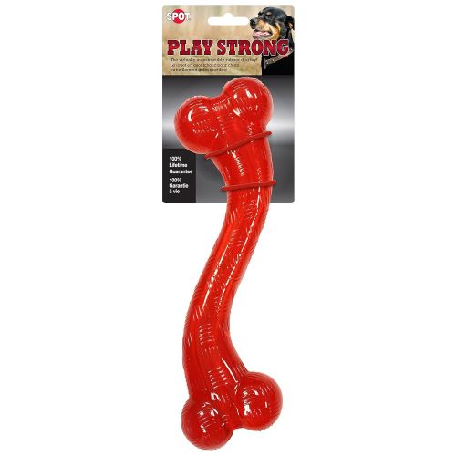  Ethical Pets Play Strong Virtually Indestructible Rubber S Dog Bone Toy, 12-Inch Dog chew Toy.