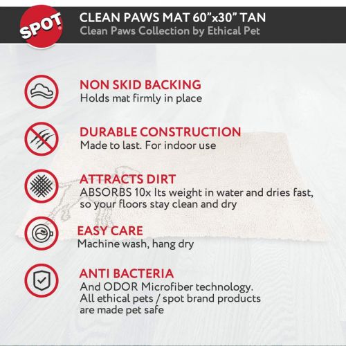  Ethical Pets Clean Paws Micro Fiber Dog Mat