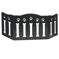 Etna Wooden Paws and Bones Pet Dog Gate - Free Standing Tri-Fold - 19 Tall 47