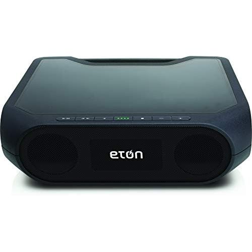  [아마존베스트]Eton Rugged Rukus Xtreme Rechargeable & Solar Powered Dual Sub Woofer Wireless Bluetooth Sound System