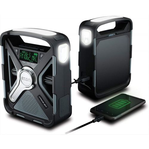  [아마존베스트]Last purchased on July 10, 2018 Eton Emergency Weather Bluetooth Radio, Smartphone Charger, Alarm Clock & LED Flashlight, Dual Powered