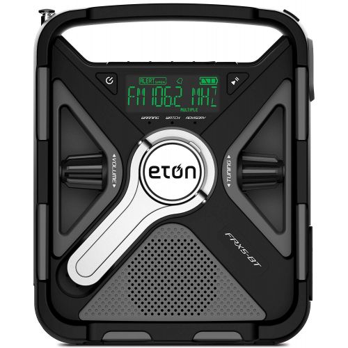  [아마존베스트]Last purchased on July 10, 2018 Eton Emergency Weather Bluetooth Radio, Smartphone Charger, Alarm Clock & LED Flashlight, Dual Powered