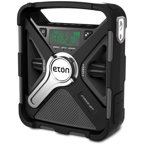  [아마존베스트]Last purchased on July 10, 2018 Eton Emergency Weather Bluetooth Radio, Smartphone Charger, Alarm Clock & LED Flashlight, Dual Powered