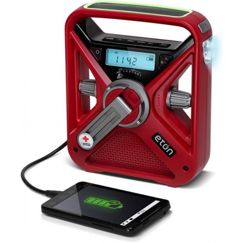  [아마존베스트]Eton American Red Cross Emergency NOAA Weather Radio with USB Smartphone Charger, LED Flashlight & Red Beacon