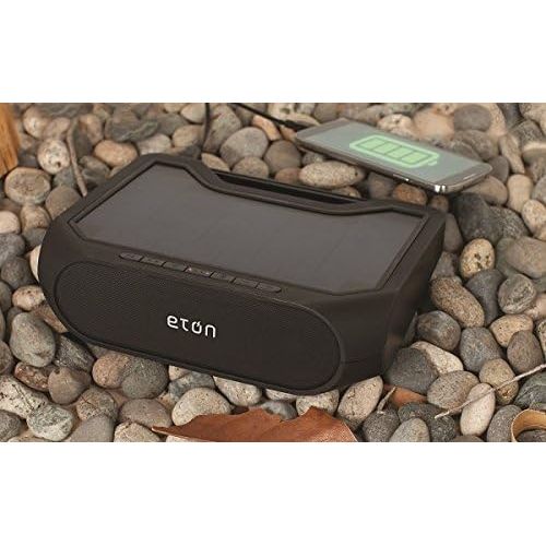 [아마존베스트]Eton Rugged Rukus Xtreme Rechargeable & Solar Powered Dual Sub Woofer Wireless Bluetooth Sound System