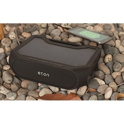  Eton Rugged Rukus The solar-powered, Bluetooth-ready, smartphone-charging speaker, Black, NRKS200B