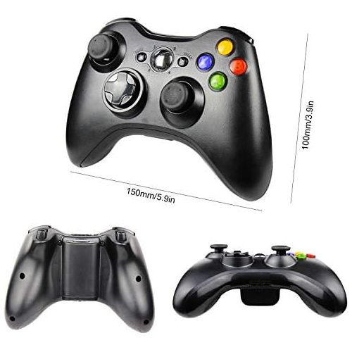  [아마존베스트]Wireless Controller for Xbox 360,Etpark Xbox 360 Joystick Wireless Game Controller for Microsoft Xbox & Slim 360 PC Windows 7,8,10 (Black)