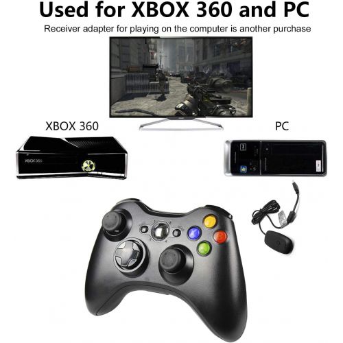  [아마존베스트]Wireless Controller for Xbox 360,Etpark Xbox 360 Joystick Wireless Game Controller for Microsoft Xbox & Slim 360 PC Windows 7,8,10 (Black)