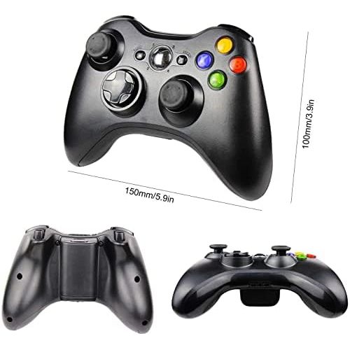  Wireless Controller for Xbox 360, Etpark Xbox 360 Joystick Wireless Game Controller for Xbox & Slim 360 PC (Black)