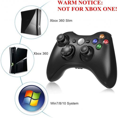  Wireless Controller for Xbox 360, Etpark Xbox 360 Joystick Wireless Game Controller for Xbox & Slim 360 PC (Black)