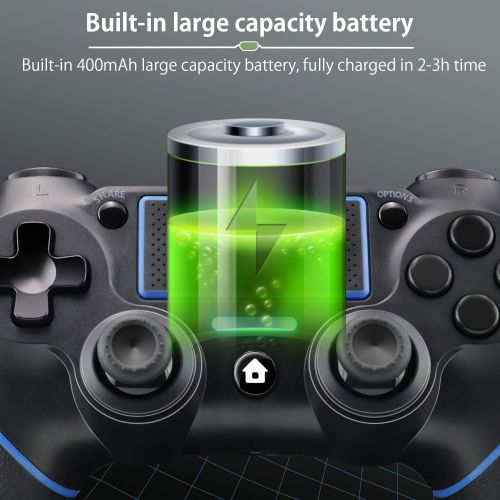  [아마존베스트]Etpark PS4 Wireless Controller for Playstation 4, Professional PS4 Gamepad,Touch Panel Joypad with Dual Vibration, Instantly Timely Manner to Share Joystick