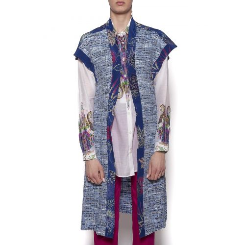  Etro Long open front waistcoat