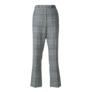 Etro Wool blend straight check trousers