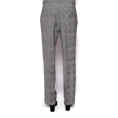  Etro Wool blend straight check trousers