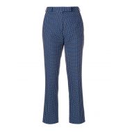 Etro Jacquard cotton straight trousers