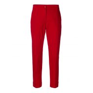 Etro Red cotton slim crop trousers