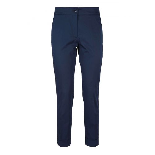 Etro Blue cotton slim crop trousers