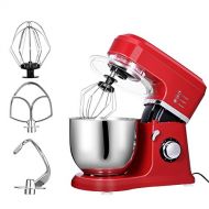 Etuoji Stand Mixer 6 Speed Adjustable, Powerful 120V800W Motor, 5 Quart Bowl Multi-Function Kitchen Electric Mixer Beater Whisk - Red