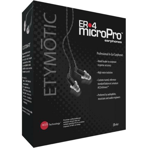  Etymotic Research ER4B MicroPro Binaural In-Ear Earphones (Discontinued by Manufacturer)