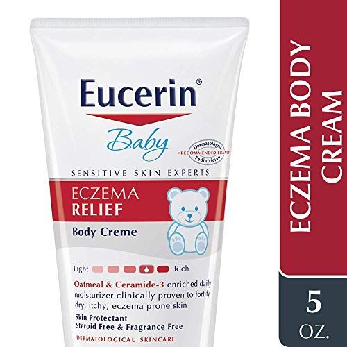  [아마존베스트]Eucerin Baby Eczema Relief Body Cream - Steroid & Fragrance Free for 3+ Months of Age - 5 oz. Tube