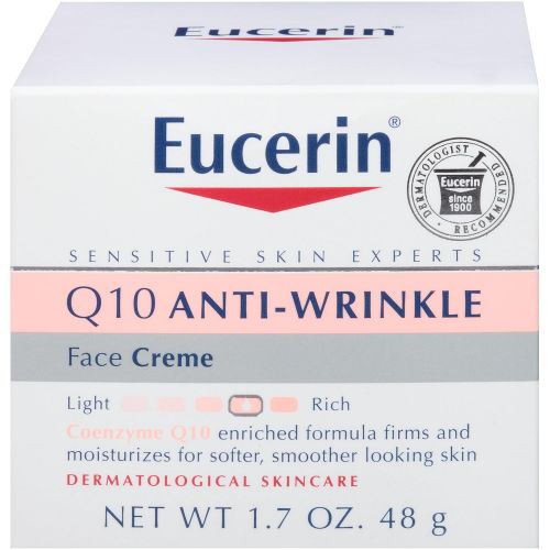  [무료배송]Eucerin Q10 Anti Wrinkle Day Face Cream + Night Cream | 1.7 Oz (2 Pack)