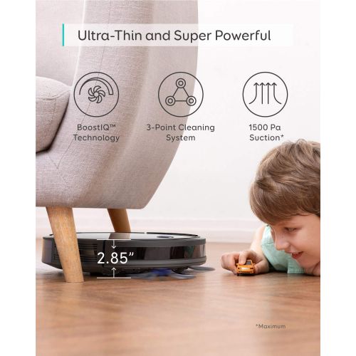  [아마존핫딜][아마존 핫딜] EufyHome and ships from Amazon Fulfillment. eufy [BoostIQ] RoboVac 30C, Robot Vacuum Cleaner, Wi-Fi, Super-Thin, 1500Pa Suction, Boundary Strips Included, Quiet, Self-Charging Robotic Vacuum Cleaner, Cleans Hard Floors to Me