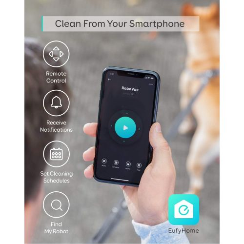  [아마존핫딜][아마존 핫딜] Eufy eufy BoostIQ RoboVac 15C MAX, Wi-Fi Connected, Super-Thin, 2000Pa Suction, Quiet, Self-Charging Robotic Vacuum Cleaner, Cleans Hard Floors to Medium-Pile Carpets, Black