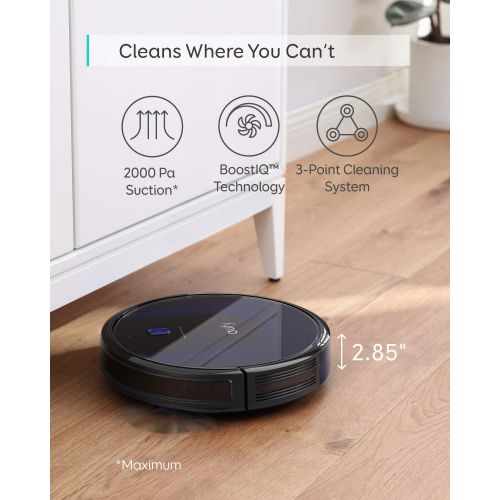  [아마존핫딜][아마존 핫딜] Eufy eufy BoostIQ RoboVac 15C MAX, Wi-Fi Connected, Super-Thin, 2000Pa Suction, Quiet, Self-Charging Robotic Vacuum Cleaner, Cleans Hard Floors to Medium-Pile Carpets, Black