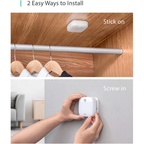  [아마존 핫딜] Eufy eufy Lumi Stick-On Night Light, 2nd Generation Warm White LED, Motion Sensor, Bedroom, Bathroom, Kitchen, Hallway, Stairs, Energy Efficient, Compact, 3-Pack.