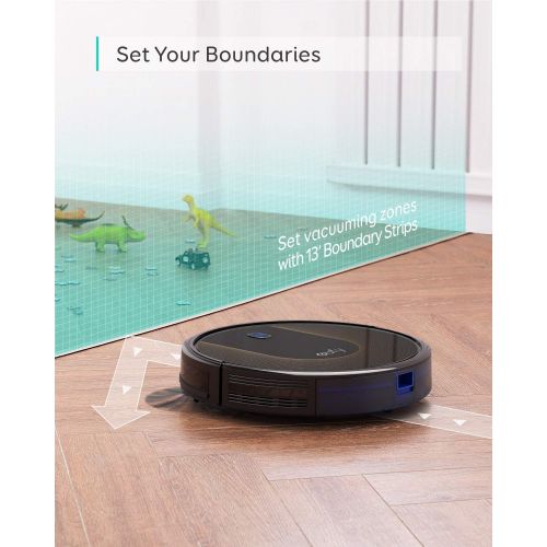  eufy [BoostIQ] RoboVac 30C, Robot Vacuum Cleaner, Wi-Fi, Super-Thin, 1500Pa Suction, Boundary Strips Included, Quiet, Self-Charging Robotic Vacuum Cleaner, Cleans Hard Floors to Me