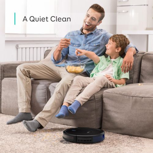  eufy BoostIQ RoboVac 30, Robot Vacuum Cleaner, Upgraded, Super-Thin, 1500Pa Suction, Boundary Strips Included, Quiet, Self-Charging Robotic Vacuum Cleaner, Cleans Hard Floors to Me