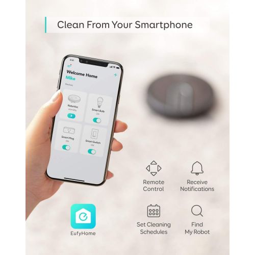  eufy BoostIQ RoboVac 30C MAX, Wi-Fi, Super-Thin, 2000Pa Suction, Boundary Strips Included, Quiet, Self-Charging Robotic Vacuum Cleaner, Cleans Hard Floors to Medium-Pile, Black