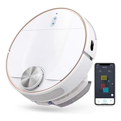  eufy RoboVac L70 Hybrid Saugroboter mit Wischfunktion, iPath Laser-Navigation, 2in1 Staubsauger und Wischmopp, WLAN, Kartendarstellung, 2200Pa Saugkraft, Gerauscharm fuer Hartboeden&