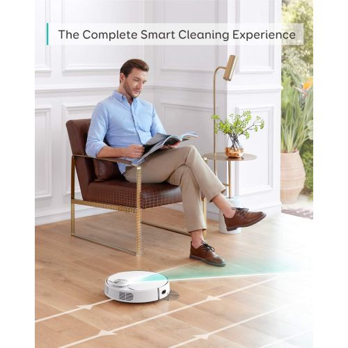  eufy RoboVac L70 Hybrid Saugroboter mit Wischfunktion, iPath Laser-Navigation, 2in1 Staubsauger und Wischmopp, WLAN, Kartendarstellung, 2200Pa Saugkraft, Gerauscharm fuer Hartboeden&