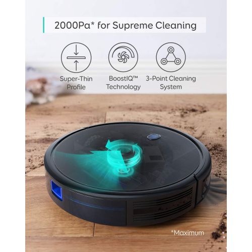  [아마존베스트]eufy by Anker, BoostIQ RoboVac 11S MAX, Robot Vacuum Cleaner, Super-Thin, 2000Pa Super-Strong Suction, Quiet, Self-Charging Robotic Vacuum Cleaner, Cleans Hard Floors to Medium-Pil