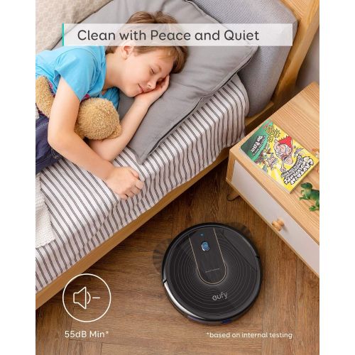  eufy by Anker, BoostIQ RoboVac 15C, Wi-Fi, Upgraded, Super-Thin, 1300Pa Strong Suction, Quiet, Self-Charging Robotic Vacuum Cleaner, Cleans Hard Floors to Medium-Pile Carpets (Blac