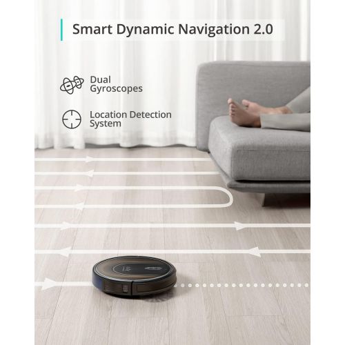  eufy by Anker, RoboVac G30 Hybrid, Robot Vacuum with Smart Dynamic Navigation 2.0, 2-in-1 Vacuum and Mop, 2000 Pa Suction, Wi-Fi, Boundary Strips, Ideal for Pet Owners